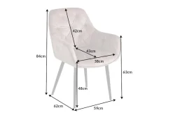 Riess-Ambiente Stühle|Samt Möbel ><noscript><img width=