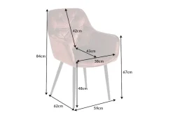 Riess-Ambiente Stühle|Samt Möbel ><noscript><img width=
