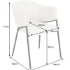 Riess-Ambiente Retro Möbel|Stühle > Design Stuhl NOBLESSE braun Chenille schwarzes Metallgestell