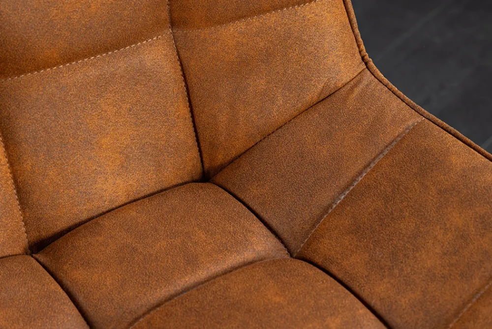 Riess-Ambiente Skandinavisch|Stühle > Design Stuhl ROADSTAR antik braun schwarze Metallbeine