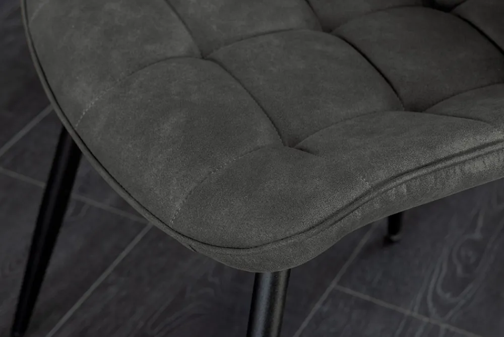 Riess-Ambiente Skandinavisch|Stühle > Design Stuhl ROADSTAR grau schwarze Metallbeine