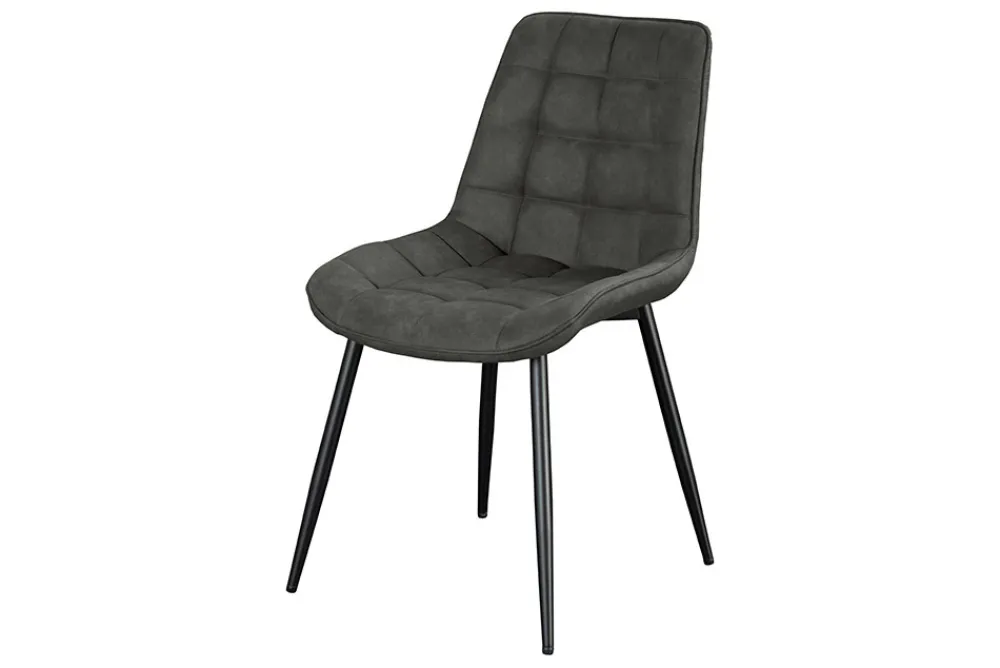 Riess-Ambiente Skandinavisch|Stühle > Design Stuhl ROADSTAR grau schwarze Metallbeine