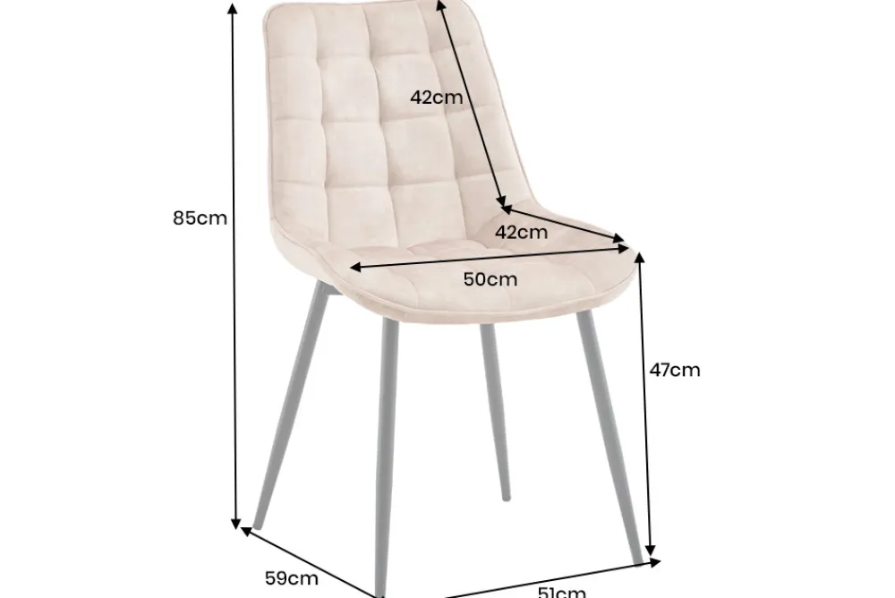 Riess-Ambiente Stühle|Samt Möbel > Design Stuhl ROADSTAR senfgelb Samt schwarze Metallbeine