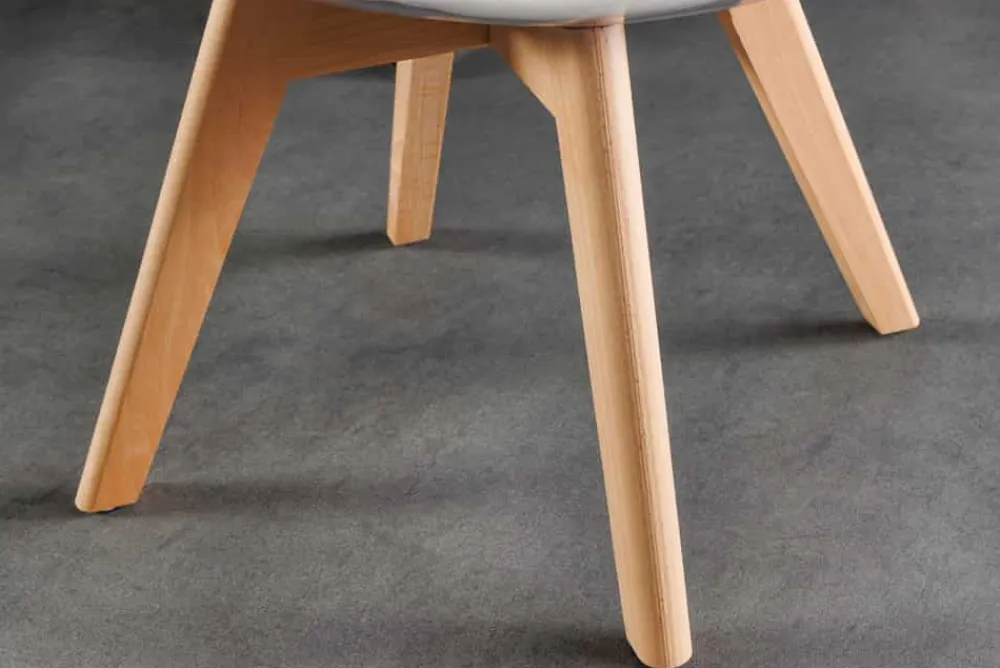 Riess-Ambiente Skandinavisch|Stühle > Design Stuhl SCANDINAVIA MEISTERSTÜCK transparent weiß Kunststoff Buchenholz natur