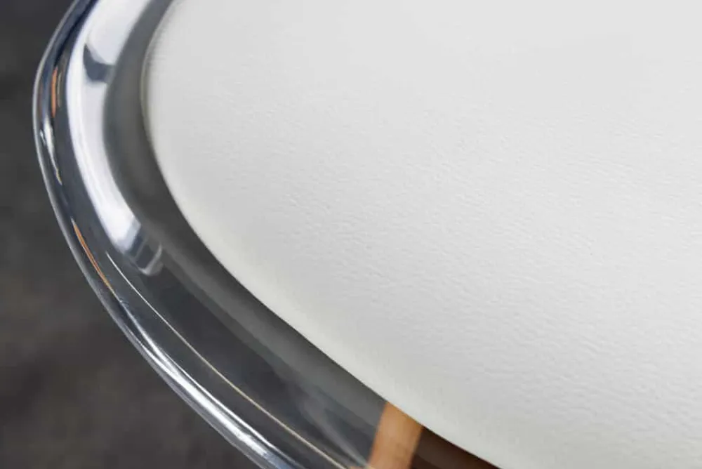 Riess-Ambiente Skandinavisch|Stühle > Design Stuhl SCANDINAVIA MEISTERSTÜCK transparent weiß Kunststoff Buchenholz natur
