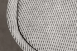 Riess-Ambiente Skandinavisch|Retro Möbel > Design Stuhl SCANDINAVIA MEISTERSTÜCK grau Cord schwarz Metall-Gestell