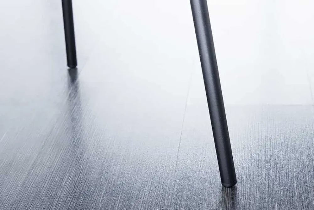 Riess-Ambiente Skandinavisch|Retro Möbel > Design Stuhl VOGUE grau Bouclé schwarze Metallbeine