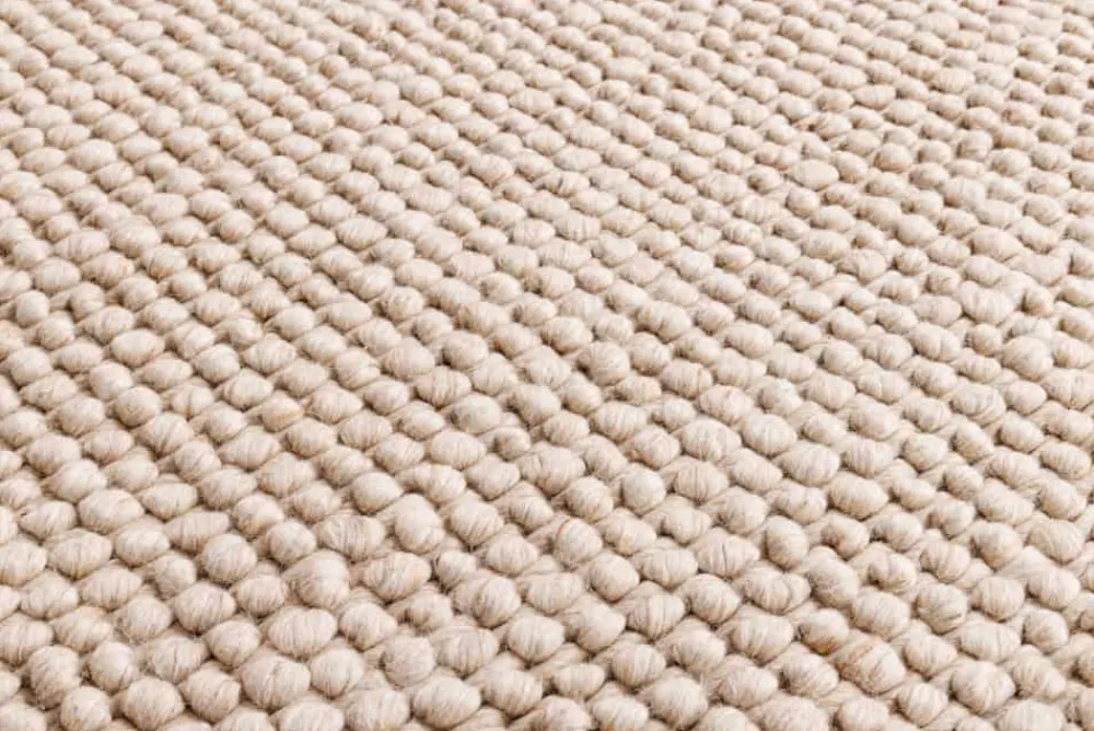 Riess-Ambiente Teppiche|Skandinavisch > Design Teppich WOOL 150cm beige rund Wolle Handarbeit