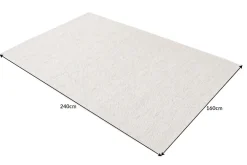 Riess-Ambiente Teppiche|Skandinavisch > Design Teppich WOOL 240x160cm silbergrau aus Wolle