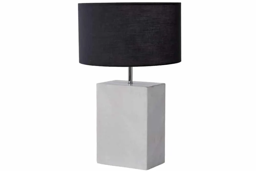 Riess-Ambiente Tischlampen > Design Tischlampe NOBLE 55cm weiß Marmorfuß Stoffschirm