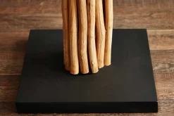 Riess-Ambiente Mehr...|Mehr... > Design Treibholz Stehlampe EUPHORIA 180cm natur mit Leinenschirm