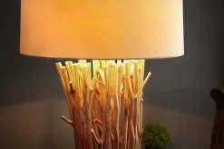 Riess-Ambiente Mehr...|Mehr... > Design Treibholz Stehlampe EUPHORIA 180cm natur mit Leinenschirm