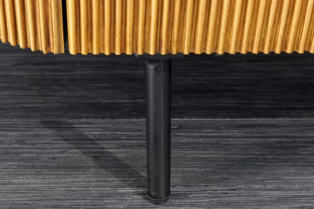 Riess-Ambiente Tv- & Lowboards|Mehr... > Design TV-Board VENEZIANO 160cm messing grün Marmorplatte Mangoholz Retro
