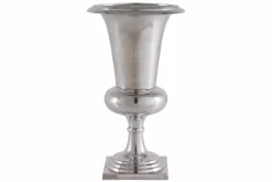 Riess-Ambiente Dekoration|Vasen > Design Vase GOAL 75cm silber Pflanzen Pokal Aluminium