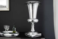 Riess-Ambiente Dekoration|Vasen > Design Vase GOAL 75cm silber Pflanzen Pokal Aluminium