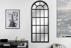 Riess-Ambiente Spiegel > Design Wandspiegel CASTILLO 140cm schwarz Landhausstil Fenster