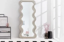 Riess-Ambiente Spiegel > Design Wandspiegel CURVY 160cm greige