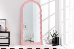 Riess-Ambiente Spiegel > Design Wandspiegel WAVE 160cm rosa