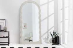 Riess-Ambiente Spiegel > Design Wandspiegel WAVE 160cm weiß Rundbogen Spiegel