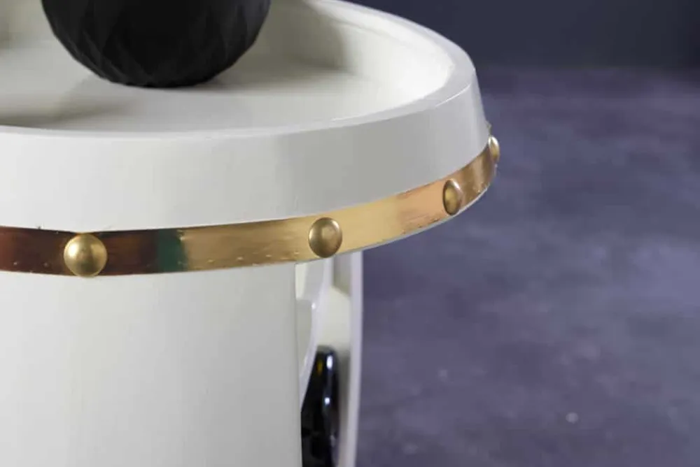 Riess-Ambiente Goldene Möbel|Weinregale > Design Weinfass BODEGA WHITE 65cm weiß gold Pinie Flaschenregal 14 Flaschen