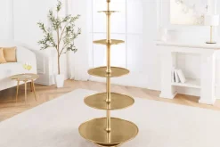 Riess-Ambiente Goldene Möbel|Etageren & Tabletts ><noscript><img width=