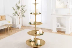 Riess-Ambiente Goldene Möbel|Etageren & Tabletts ><noscript><img width=