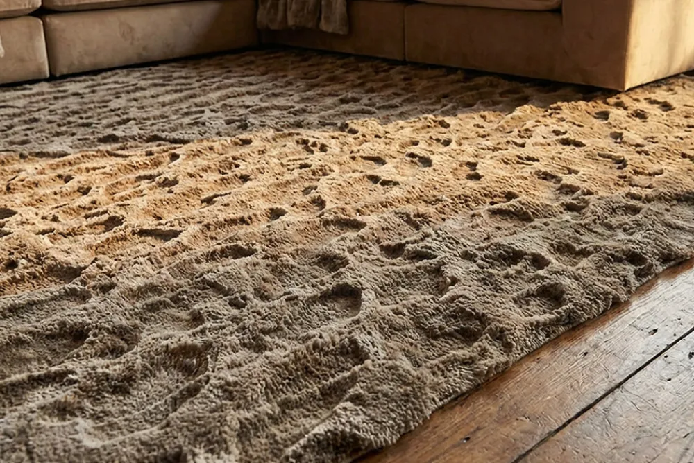 Riess-Ambiente Teppiche|Skandinavisch > 3D Hochflor Teppich DUNE 230x160cm taupe Hoch-Tief-Effekt