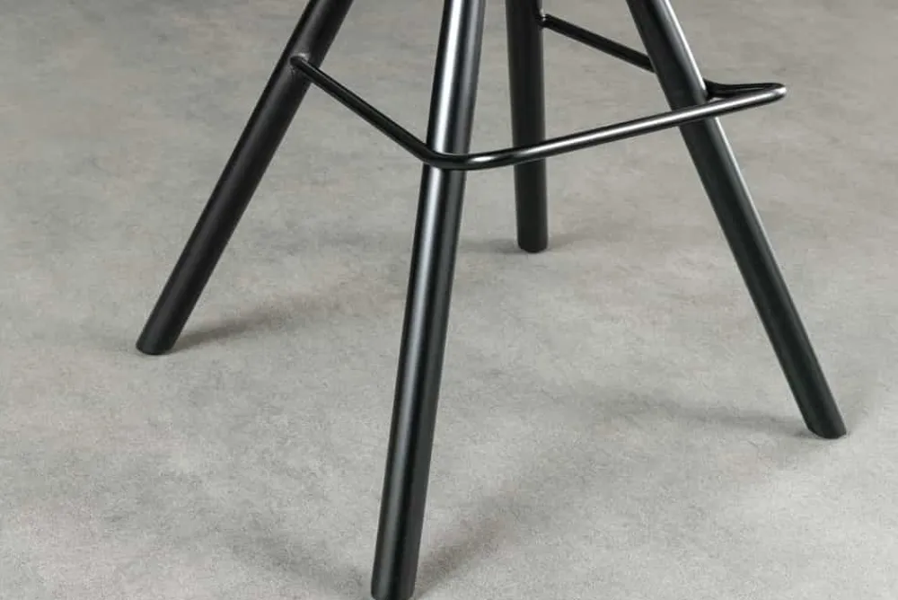 Riess-Ambiente Barhocker|Samt Möbel > Drehbarer Design Barhocker BIG GEORGE anthrazit Samt Taschenfederkern mit Armlehnen