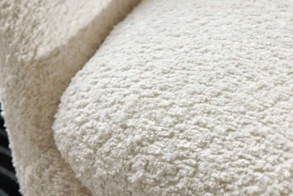 Riess-Ambiente Skandinavisch|Sessel > Drehbarer Design Sessel ALPINE beige Bouclé 360° mit Armlehnen