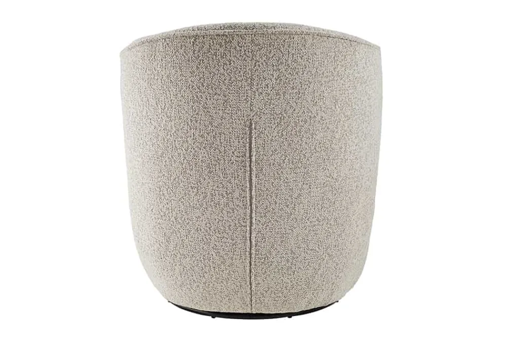 Riess-Ambiente Sessel > Drehbarer Design Sessel GATSBY taupe Bouclé Tweed Soft 360°