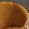 Riess-Ambiente Sessel|Samt Möbel > Drehbarer Design Sessel GATSBY senfgelb Samt 360°
