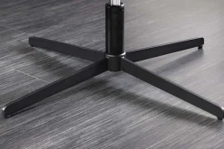 Riess-Ambiente Sessel|Samt Möbel > Drehbarer Design Sessel PAPILLON petrol Samt 360° schwarz Metall höhenverstellbar