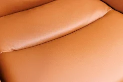 Riess-Ambiente Retro Möbel|Stühle > Drehbarer Design Stuhl BIG GEORGE cognac Echtleder Microfaser mit Armlehne Retro