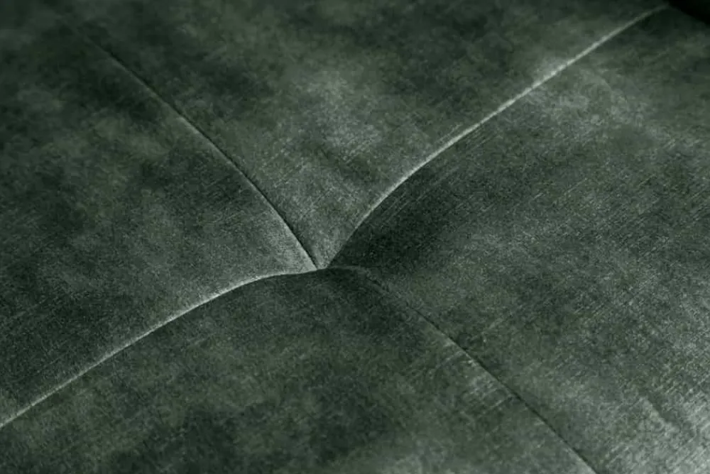 Riess-Ambiente Retro Möbel|Stühle > Drehbarer Design Stuhl EUPHORIA dunkelgrün Samt mit Armlehne Metallgestell schwarz