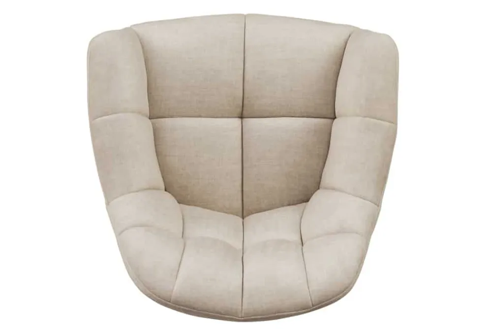 Riess-Ambiente Skandinavisch|Stühle > Drehbarer Design Stuhl PAPILLON beige Samt Eiche Massivholz mit Armlehnen