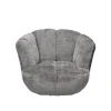 Riess-Ambiente Sessel > Drehbarer Sessel DIAMOND silbergrau Chenille Cremona 360°