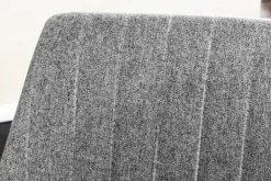 Riess-Ambiente Loungesessel|Stühle > Drehbarer Sessel LOUNGER grau Strukturstoff Metallgestell schwarz