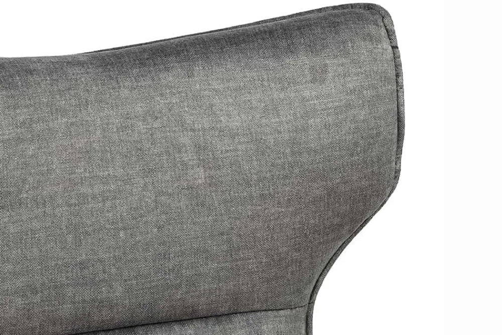 Riess-Ambiente Skandinavisch|Sessel > Drehbarer Sessel VOGUE grau Samt schwarze Metallbeine mit Armlehne