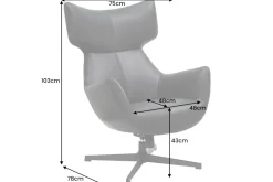 Riess-Ambiente Sessel|Industrial Loft ><noscript><img width=