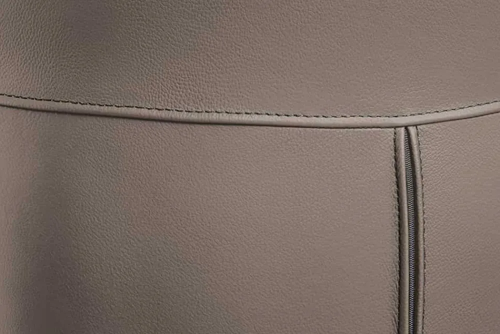 Riess-Ambiente Stühle > Drehbarer Stuhl PAPILLON braun Echtleder schwarz Metallgestell mit Armlehne