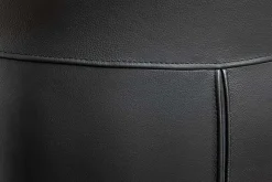 Riess-Ambiente Skandinavisch|Stühle > Drehbarer Stuhl PAPILLON schwarz Echtleder schwarzes Metallgestell mit Armlehne