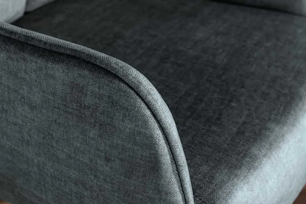Riess-Ambiente Stühle > Drehbarer Stuhl PROMETHEUS petrol Vogue Velours Samt Taschenfederkern Metallgestell