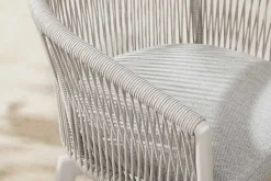 Riess-Ambiente Haus & Garten|Stühle > Drehbarer Stuhl ROPE greige Aluminium Gartensessel inkl. Kissen In- und Outdoor