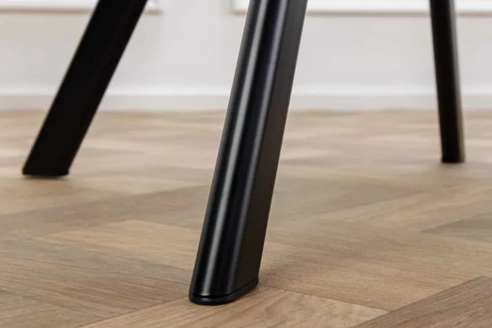 Riess-Ambiente Stühle|Samt Möbel > Drehbarer Stuhl THE DUTCH COMFORT champagner beige Samt schwarze Metallbeine