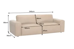 Riess-Ambiente Industrial Loft|3-Sitzer Sofa ><noscript><img width=