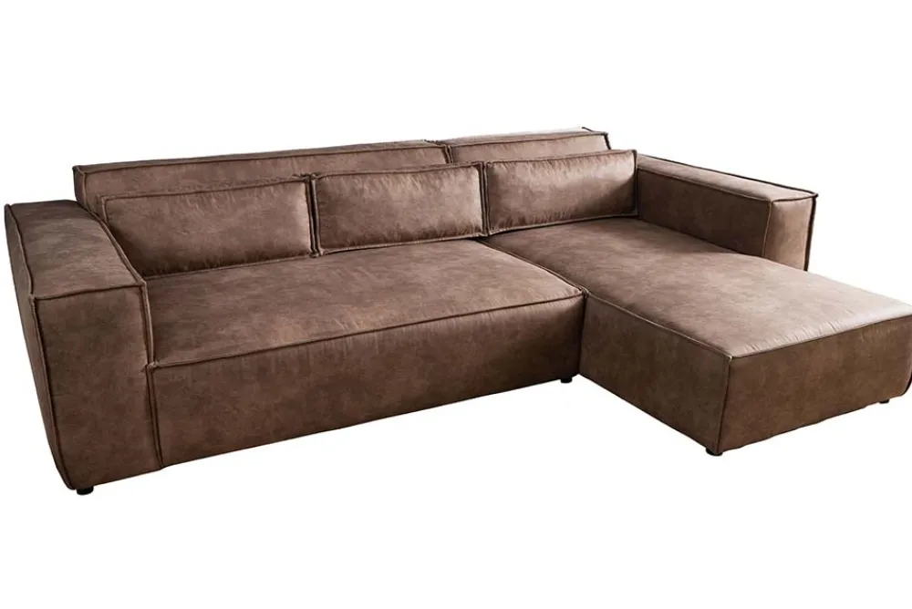 Riess-Ambiente Ecksofa > Ecksofa BOSSA NOVA 265cm antik taupe Microfaserstoff 3-Sitzer Couch L-Form