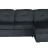 Riess-Ambiente 3-Sitzer Sofa > Ecksofa mit Schlaffunktion APARTMENT beidseitig aufbaubar grau Strukturstoff inkl. Stauraum