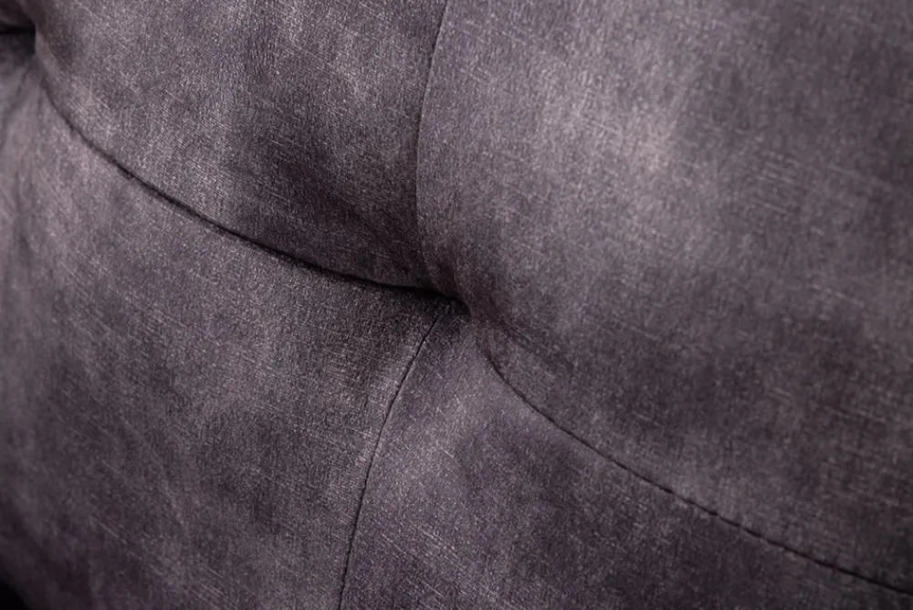Riess-Ambiente Samt Möbel|Ecksofa > Ecksofa mit Schlaffunktion APARTMENT beidseitig aufbaubar grau Samt inkl. Stauraum