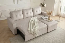 Riess-Ambiente Samt Möbel|Ecksofa ><noscript><img width=