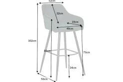 Riess-Ambiente Retro Möbel|Barhocker ><noscript><img width=